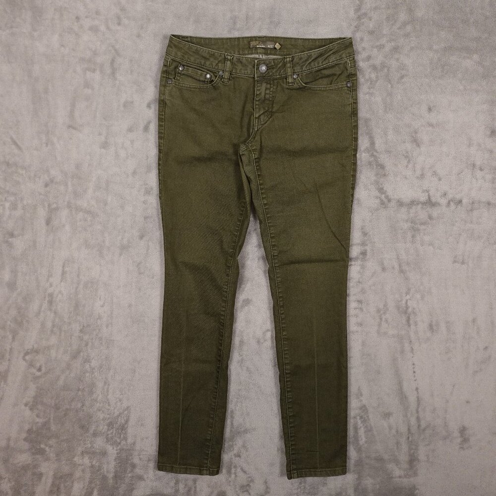 Prana Kara jean‎ fitted low rise women's 4/27 cargo green